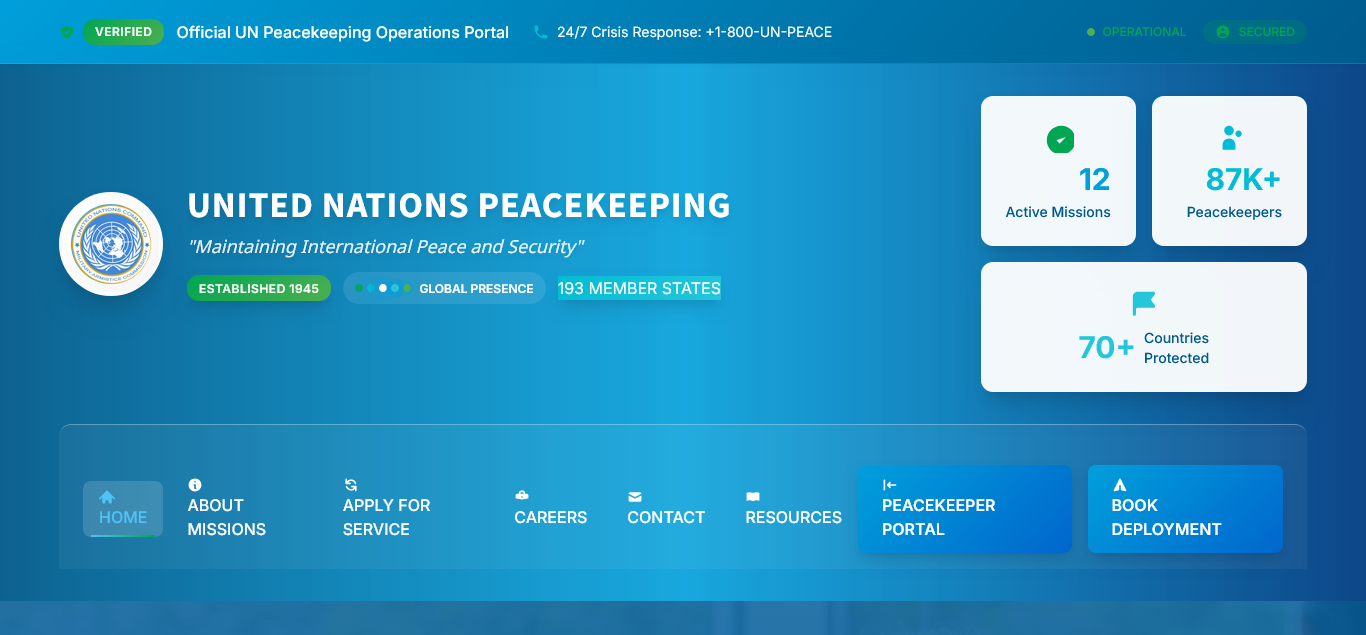UNmilat - Complete UN Peace Keeping Military Leave Application Portal PHP script